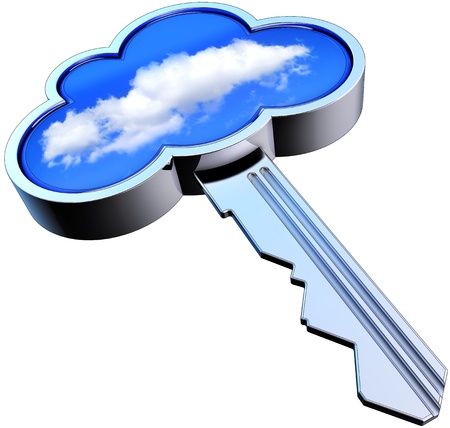 cloud keyの写真素材