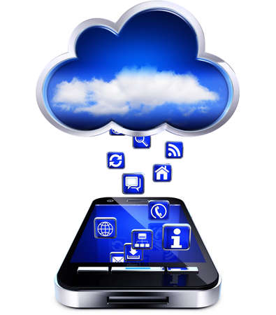 apps and smartphoneの写真素材