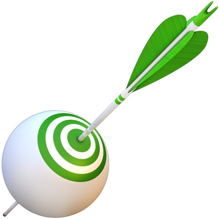 arrow and goalの写真素材