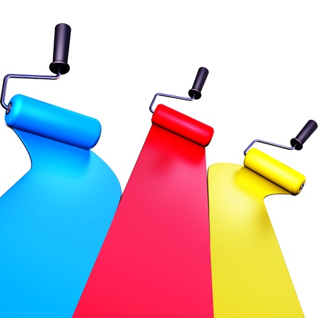 color paintsの写真素材
