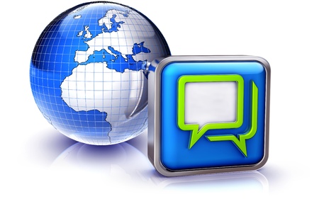 chat iconの写真素材