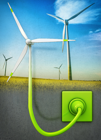 wind energyの写真素材