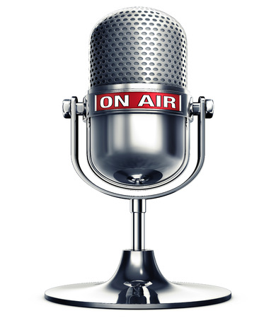 on air microphoneの写真素材