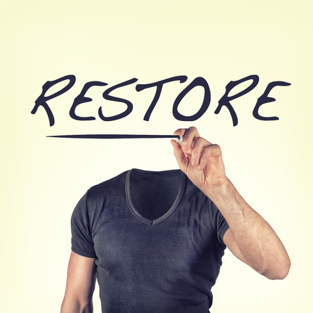 restore conceptの写真素材
