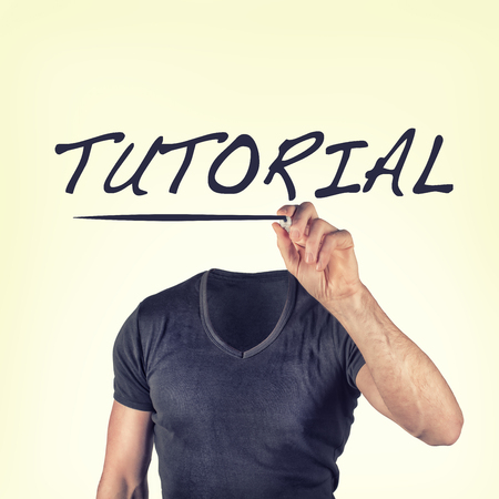 tutorial conceptの写真素材