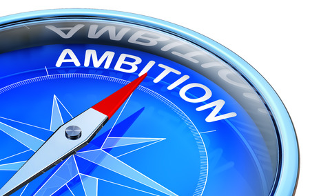 compass with a ambition iconの写真素材