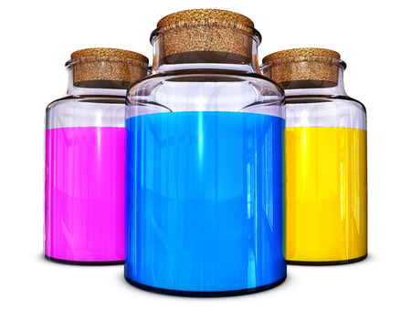cmyk glassesの写真素材
