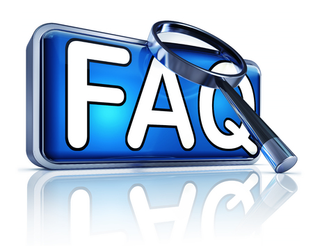 FAQ iconの写真素材