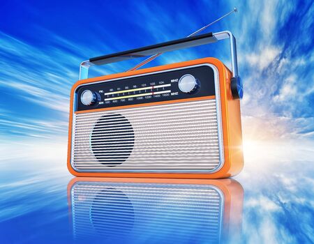 vintage radioの写真素材