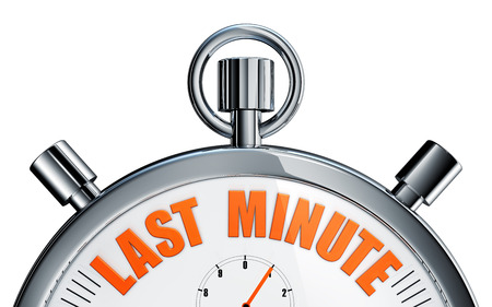 last minuteの写真素材