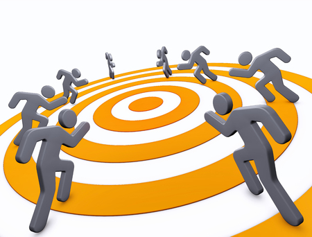 3D rendering of an teamwork conceptの写真素材