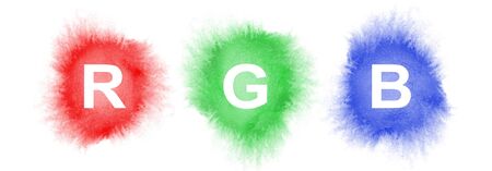 Illustration of an RGB conceptの写真素材