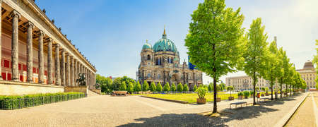 Panoramic view at the famous berlin cathedralのeditorial素材