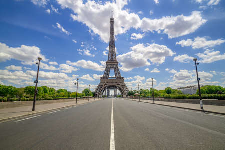 the famous eiffel tower of paris, franceの写真素材