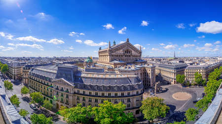 panoramic view at central paris, franceのeditorial素材
