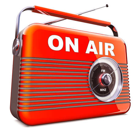 3D illustration of an vintage radioの写真素材