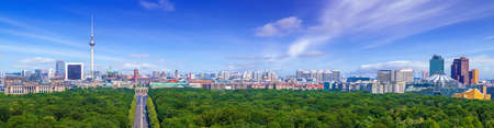 panoramic view at the city center of berlinのeditorial素材