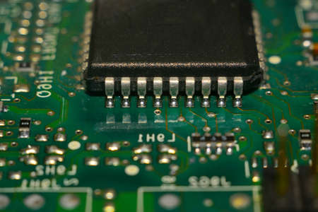 Microprocessor transistor CPU macro center