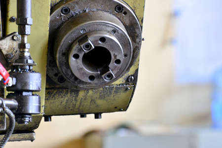 Spindle for the cone of the cutter in disassembled form. Repair of machine tools and equipment.