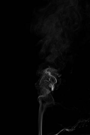 Figured smoke on a black background