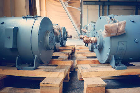 New high-power electric motors are in stock and ready for use.