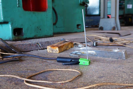 The technical accessories of the welding equipment are ready for use