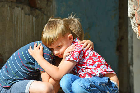 children, tragedyの写真素材
