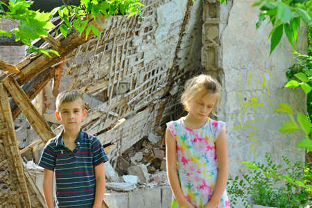 children, tragedyの写真素材