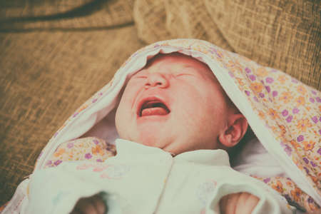 Little crying babyの写真素材