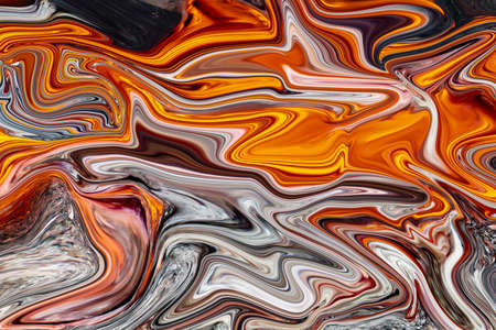 Abstraction with red wavy lines for the background.の写真素材