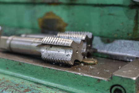 Metal cutting tools for turning and milling machines. Large diameter tap for internal threading