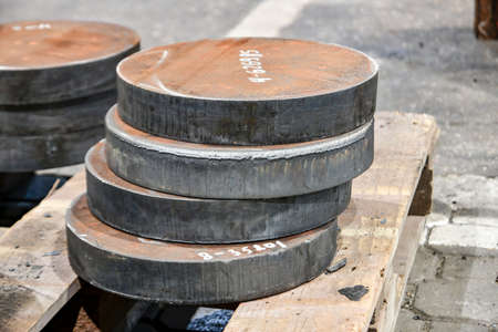 Metal warehouse for turning, drilling and milling machines.の写真素材