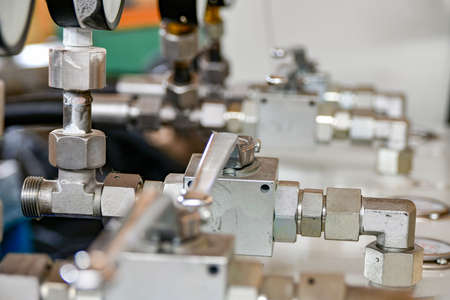 Pressure switches at the oil station.