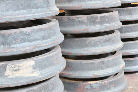 Wheelset after thermal hardening. Blanks for the manufacture of wheels for trains.