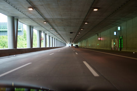 Tunnel for passage along a high-speed highway.