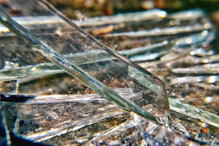 Broken glassの写真素材