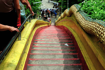 The stairs of the temple