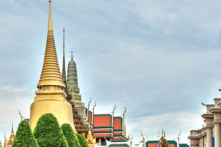 The spire of the stupa and buddhismの写真素材