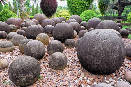 Stones in the parkの写真素材