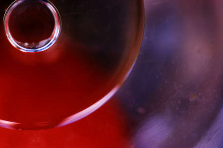 water drops on a red backgroundの写真素材