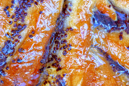 Baking with poppy seedsの写真素材