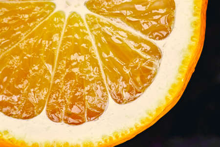 Half a citrus fruit