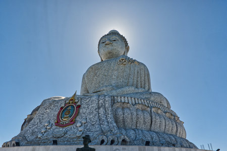phuket big buddha statue, thailandの写真素材