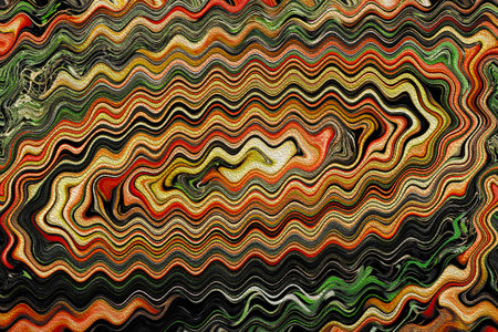 abstract background with black, orange, yellow, green and red stripes
