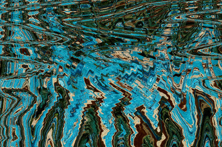 abstract background with a pattern in blue and brown colorsの写真素材