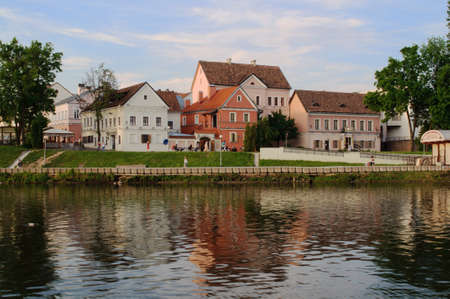 Troetskae pradmestse. Minsk. Old part.の写真素材
