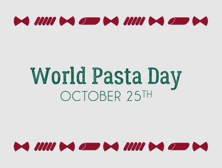 World Pasta Day Posterのイラスト素材