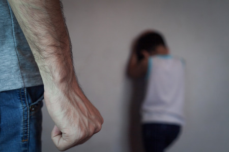 Domestic violence concept.の写真素材