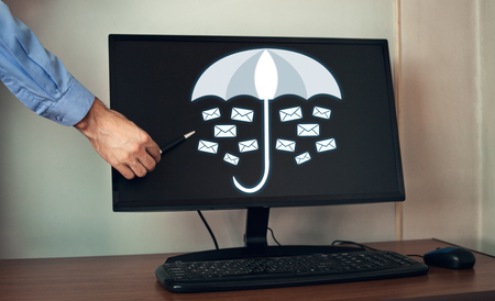 Protection your email. Business conceptの写真素材