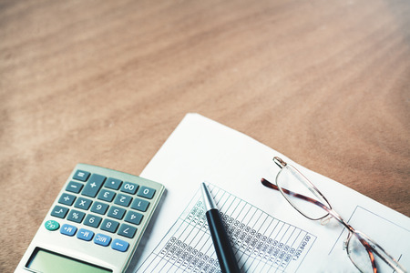 Financial accounting. Business conceptの写真素材